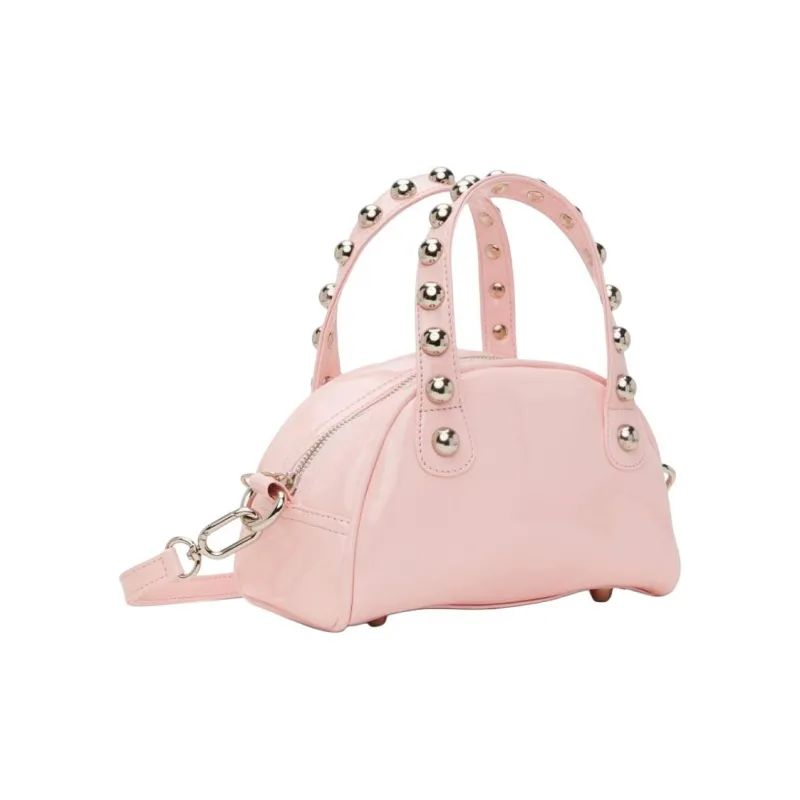 JUSTINE CLENQUET Patent Leather One Shoulder Handbag Women's Pink-2