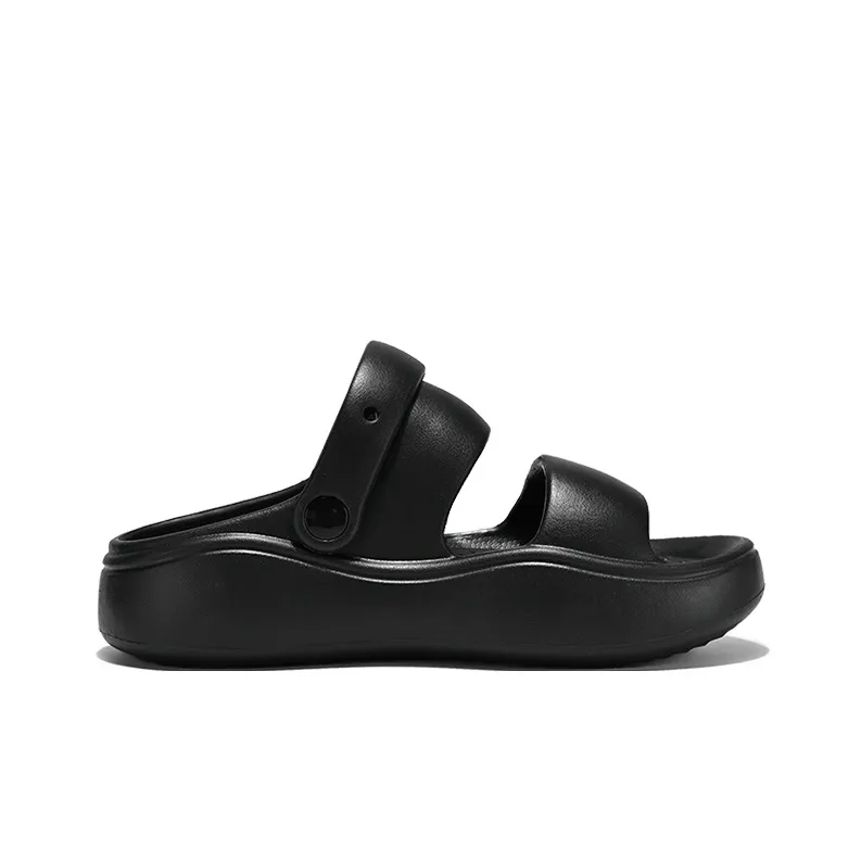 Binary EVA Slip Resistant Abrasion Resistant Slide Slippers Women's Black-2
