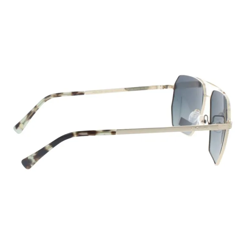 Polar Metal Aviator Sunglasses Unisex Gold-2