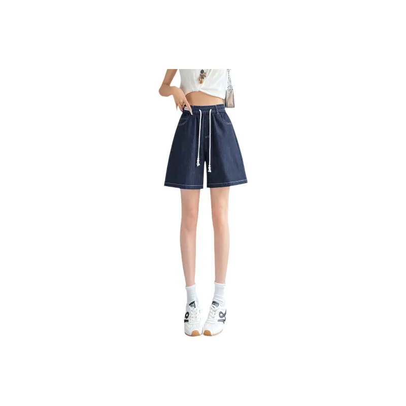 SITOL Denim Shorts Women's Blue-0