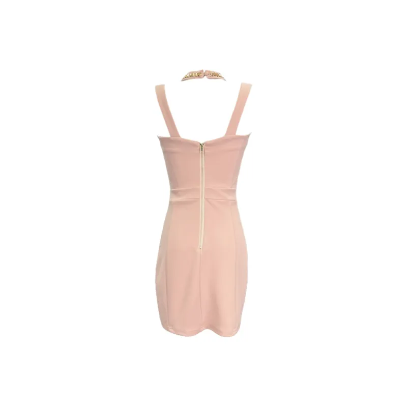 FLIM Slip Dresses Women's Pink-1