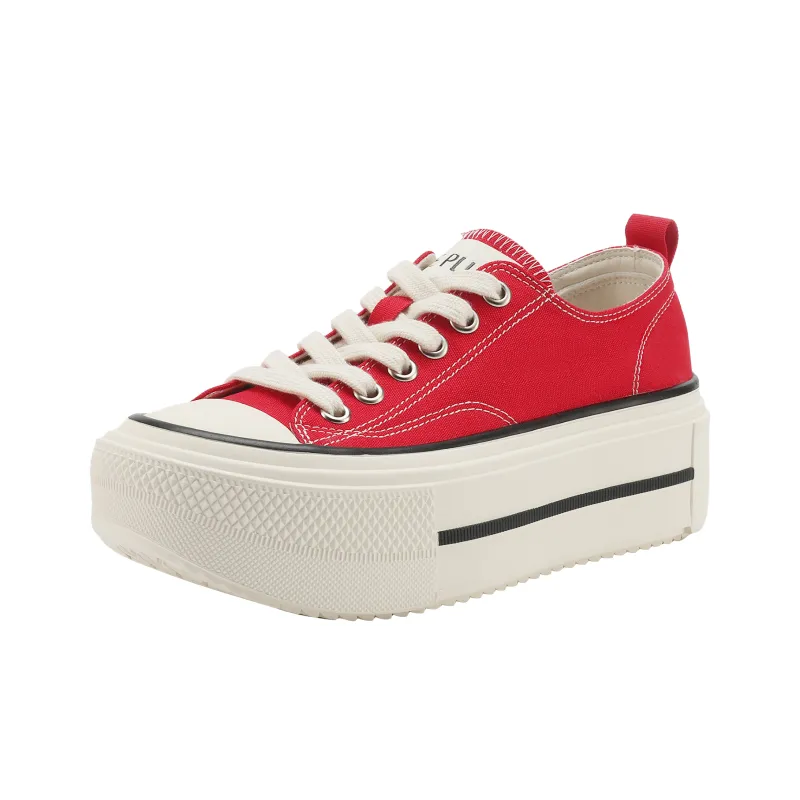 FIVE PLUS Height Increasing Low Top Skateboard Shoes Women's-7