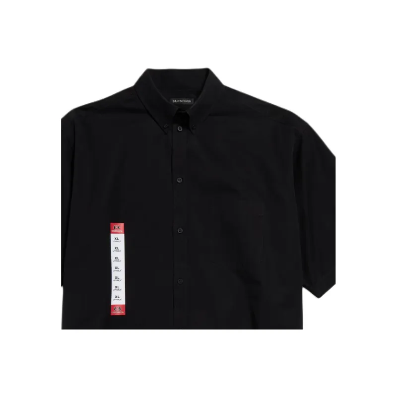 Balenciaga Shirt Loose Fit Men's Black-2