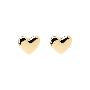 ZARA Metal Clip On Earrings Women's Gold