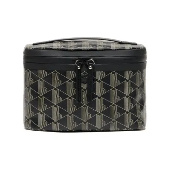 LACOSTE Cotton Makeup Bag Women's Black
