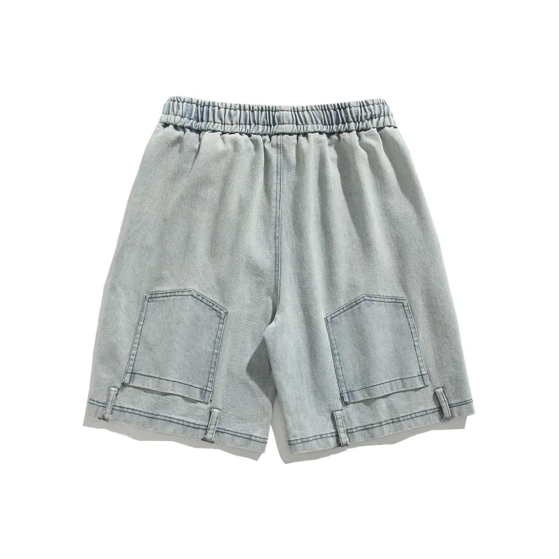 A02 Denim Shorts Unisex-5