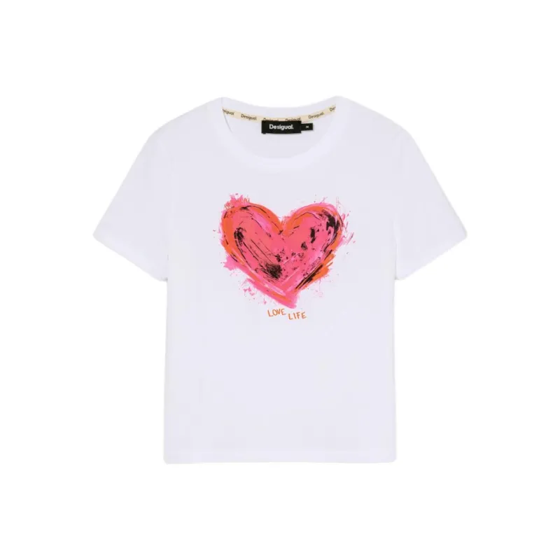 Desigual T Shirts Women's White-0