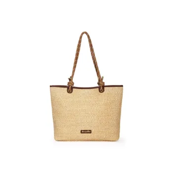 Dannybear Fabric Shoulder Bag Women's Beige