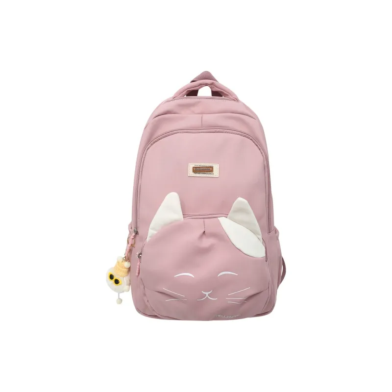 Wolfhorse Nylon Backpack Regular Unisex Black/Blue/Pink/White-14