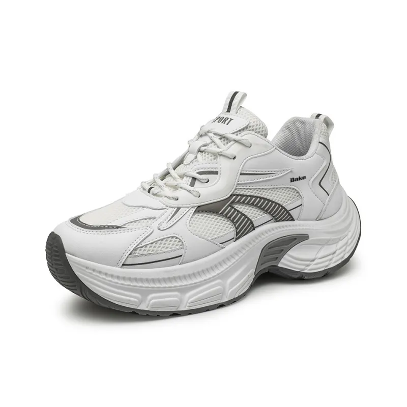 BAKE Slip Resistant, Abrasion Resistant, Breathable Low Top Chunky Sneakers Men's-0