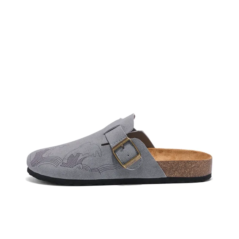Medd Quiet Odor Resistant Abrasion Resistant Slip Resistant Antibacterial Closed Toe Slippers Unisex-4