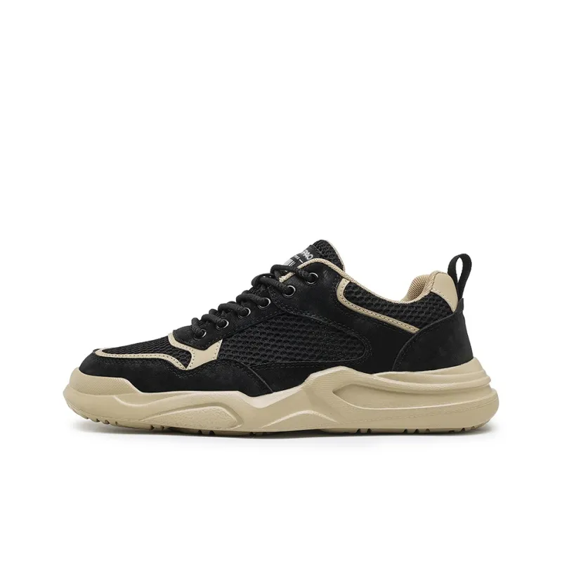 LINGPAO Cushioning Abrasion Resistant Lightweight Slip Resistant Low Top Casual Shoes Men's-5