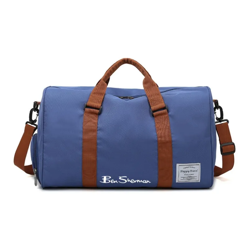 BEN SHERMAN Nylon Crossbody One Shoulder Travel Bag Unisex Multicolor-9