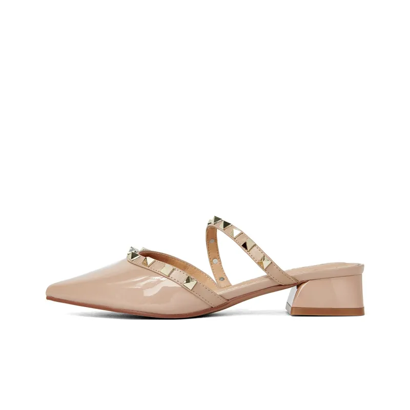 PT'SON Rubber Sole Quiet Closed Toe Slippers Women's-5