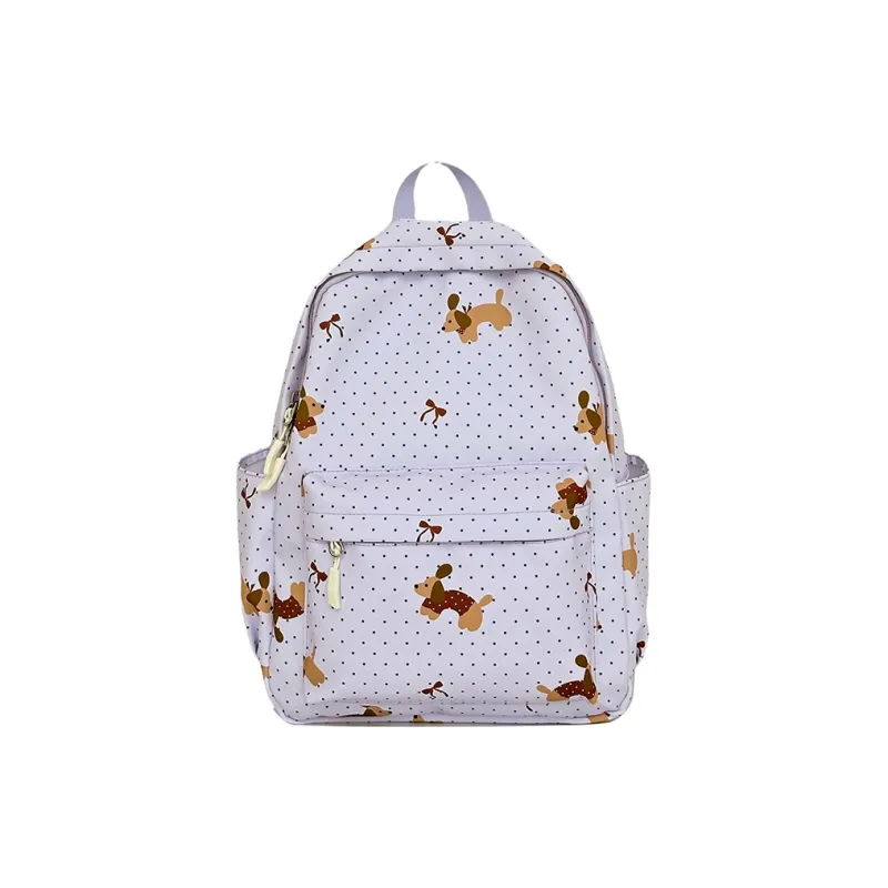BAODIDAISHU Nylon Backpack Regular Women's Black/Purple/Green/Pink/Beige/Light Yellow-12