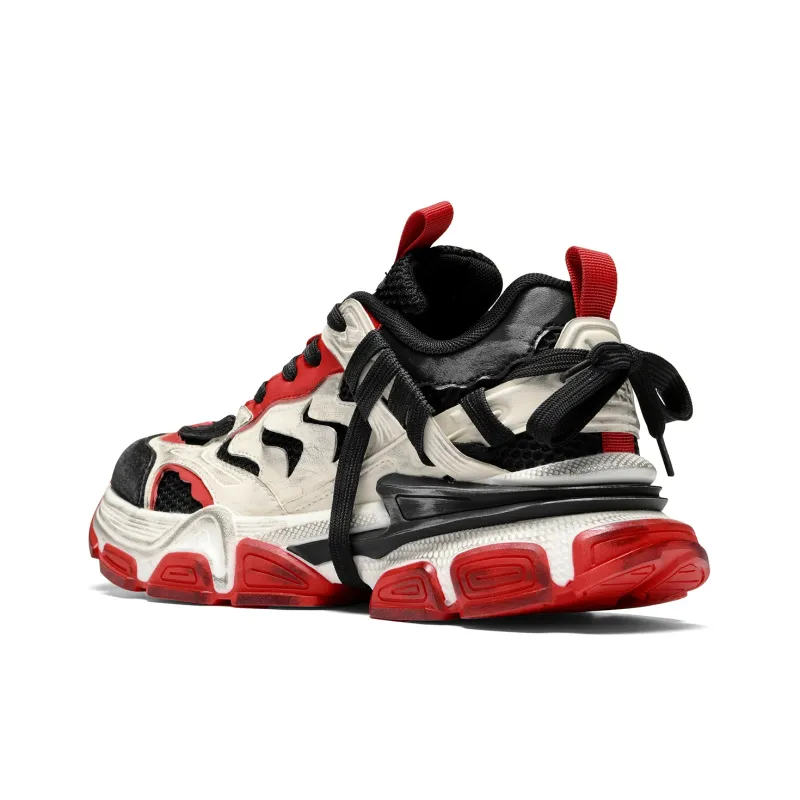 DIKENROK Anti Slip And Wear Resistant Height Increasing Low Top Chunky Sneakers Unisex-7