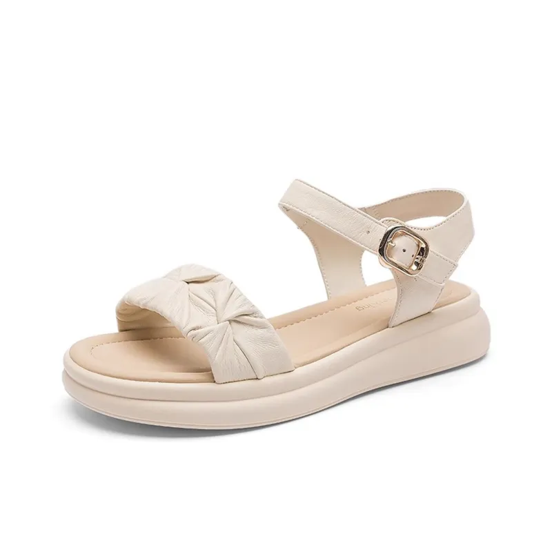 Spider King One Strap Sandals Women's Ecru-1