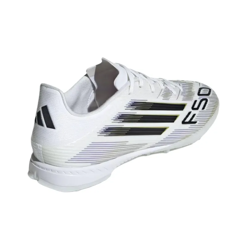 Adidas F50 League Anti Slip Wear Resistant Soccer Shoes Unisex White-3