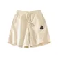[300G Heavyweight]Light Beige (Hb Geometric Embroidered Pants Logo)
