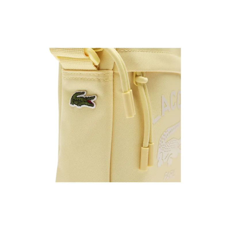 LACOSTE Polyester Crossbody Bag, Shoulder Bag Unisex Yellow-3