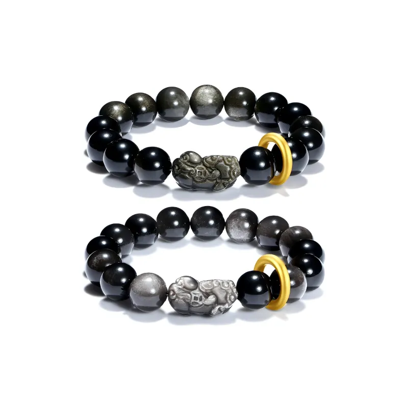ZKY Obsidian Jade Bracelets Unisex-2