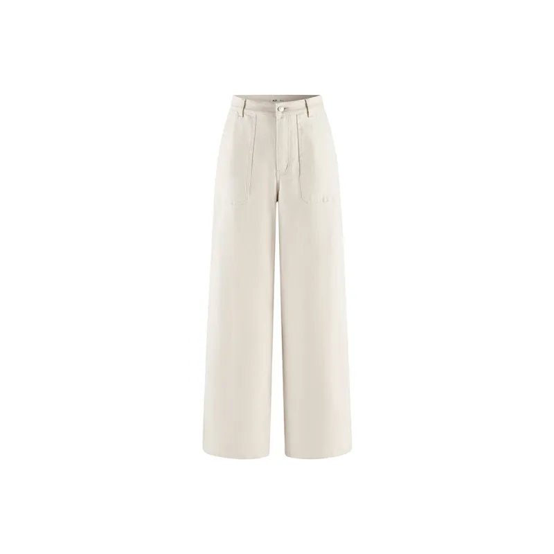 A21 Casual Pants Women's White Khaki-0