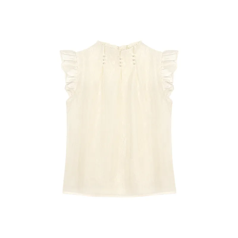 Ning Cai Yuer Shirts Women's Apricot-0