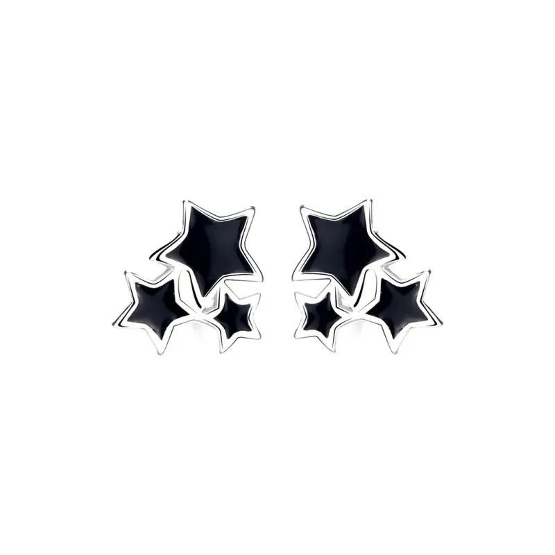 CENTURY&KINDLE S925 Silver Stud Earrings Women's-0
