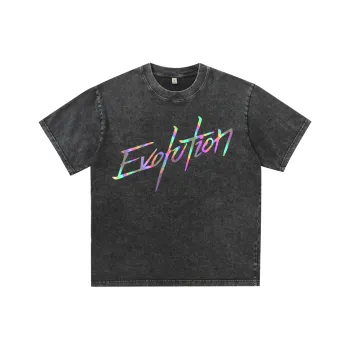 BOTH PLAY T Shirts Unisex Washed Black[230g Heavyweight 100% Cotton]