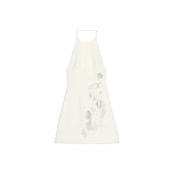 ZARA Sleeveless Dresses Women's Frosted White