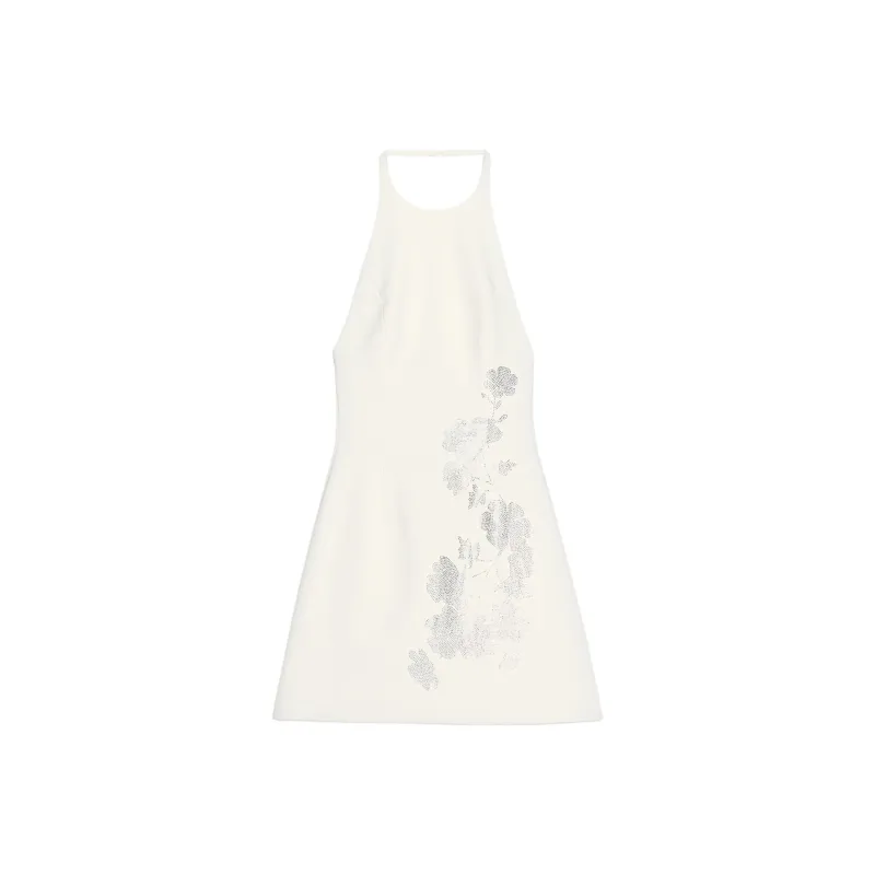 ZARA Sleeveless Dresses Women's Frosted White-0