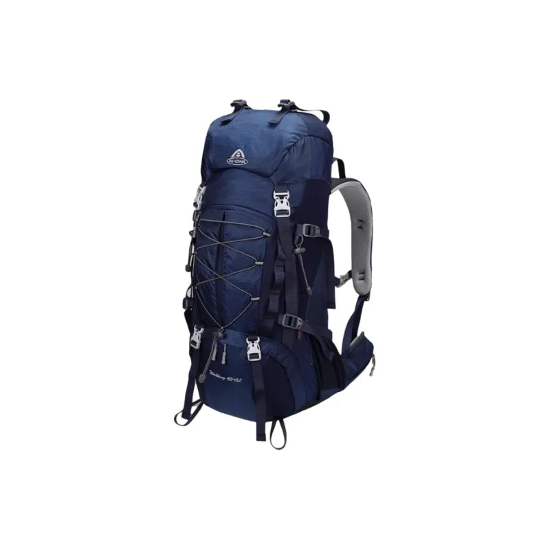 AIONE Mountaineering Bag Outdoor Bag PU 50L Royal Blue Unisex-1