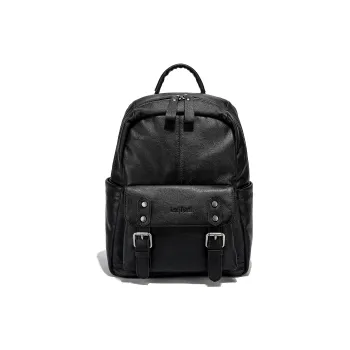 Ace Paul Cow Leather Backpack Unisex Black