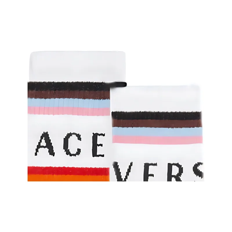 VERSACE FW24 Mid-Calf Socks Men's 1 Pack White-2