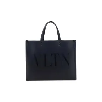 Valentino VLTN Logo Printed Medium Tote Bag