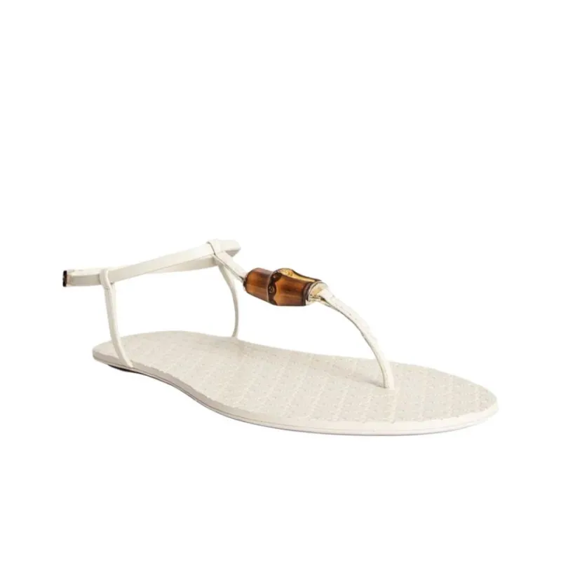 GUCCI One Strap Sandals Women's White-2