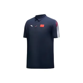 Anta Sports Life Collection Polo Shirt Men's Midnight Blue