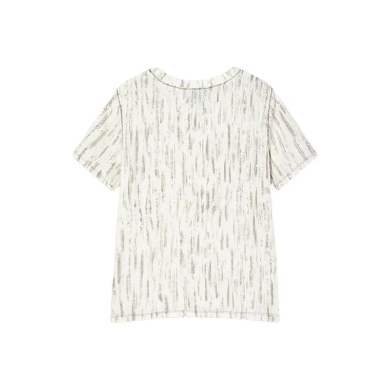 Desigual T Shirts Women's Ecru-1