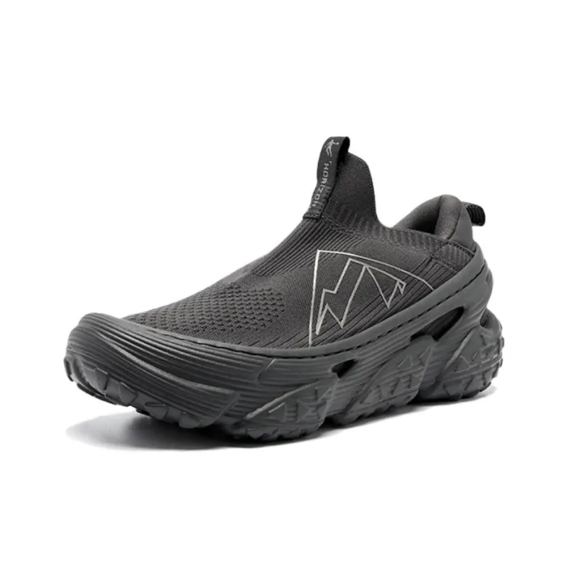 QIAODAN Slip Resistant And Breathable Low Top Casual Shoes Men's Black-2
