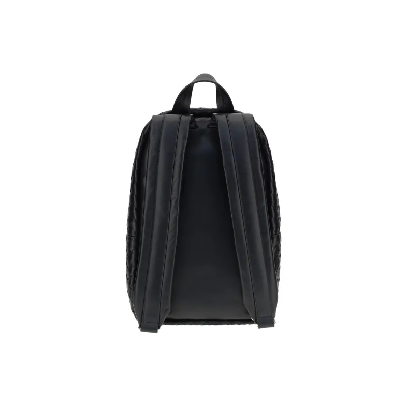 Bottega Veneta Intrecciato Leather Backpack Men's Black-1