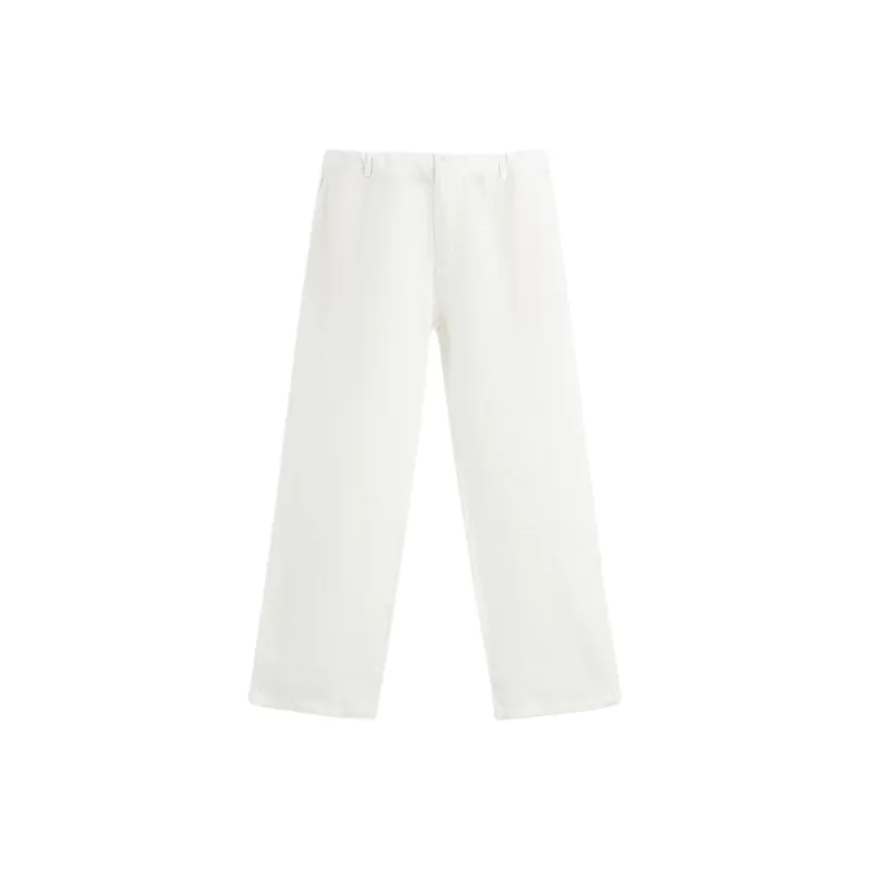 ZARA Casual Pants Men White-0