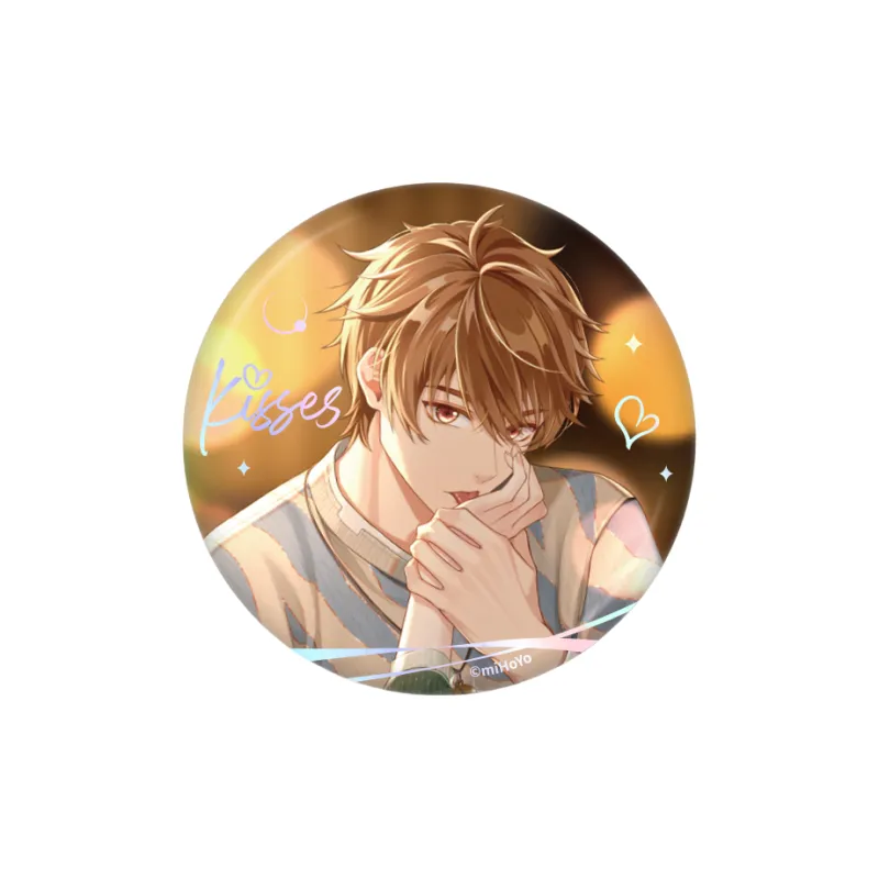 MIHOYO Book Of Undetermined Events Deep Affection Light Kiss Collection Tinplate Badge-0