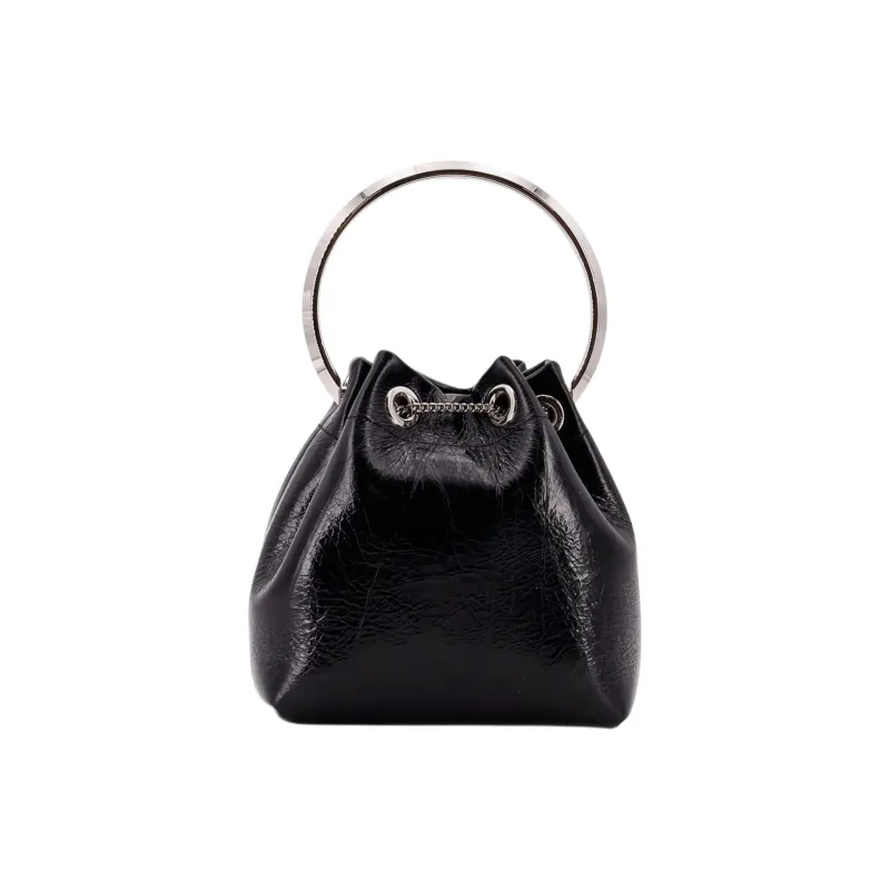 Jimmy Choo Leather Handbag Women's Black-2