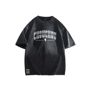 CHOUCHOUS Drop Shoulder Sleeve T Shirt Women's