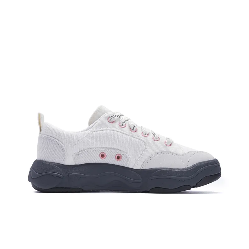 FILA Vintage Collection Low Top Canvas Shoes Women's White Gray-1