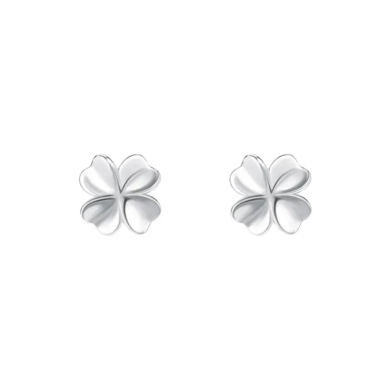 ALI THE FOX S999 Silver Stud Earrings Women's-0