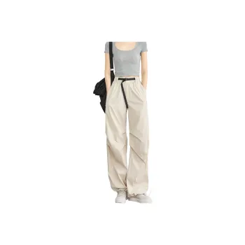 FAESSLIN Wide Leg Parachute Cargo Pants Women's
