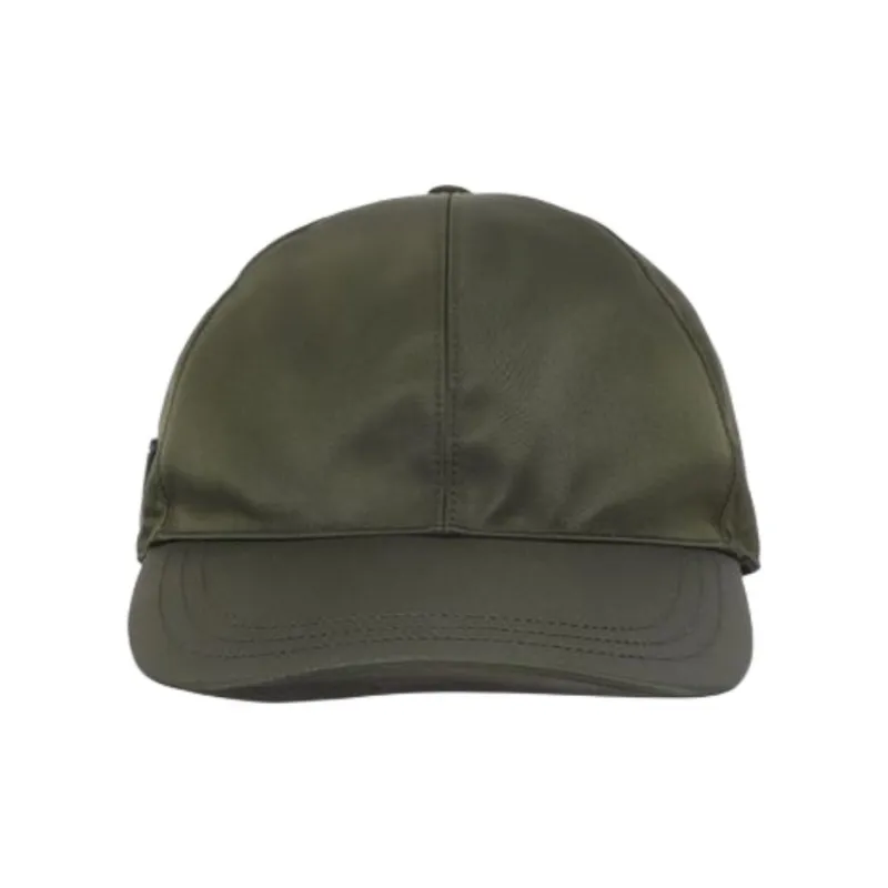 PRADA Logo Plaque Baseball Cap-0