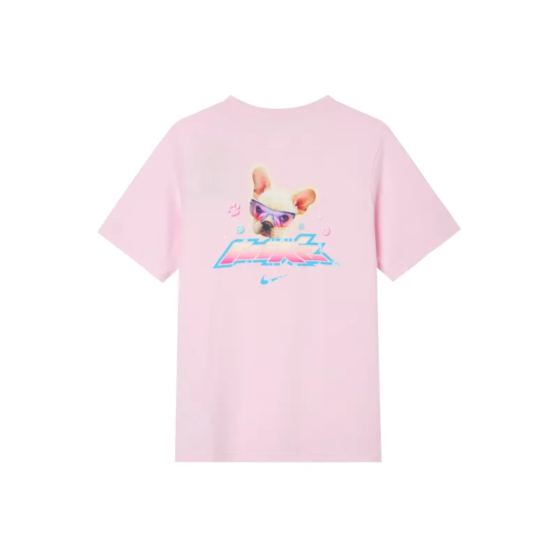 Nike Sportswear Essential Women's Loose Fit Cotton T-Shirt Pink-5