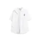 [UPF50+Sun Protection]White (B Blue Double Stripe Chest Logo)